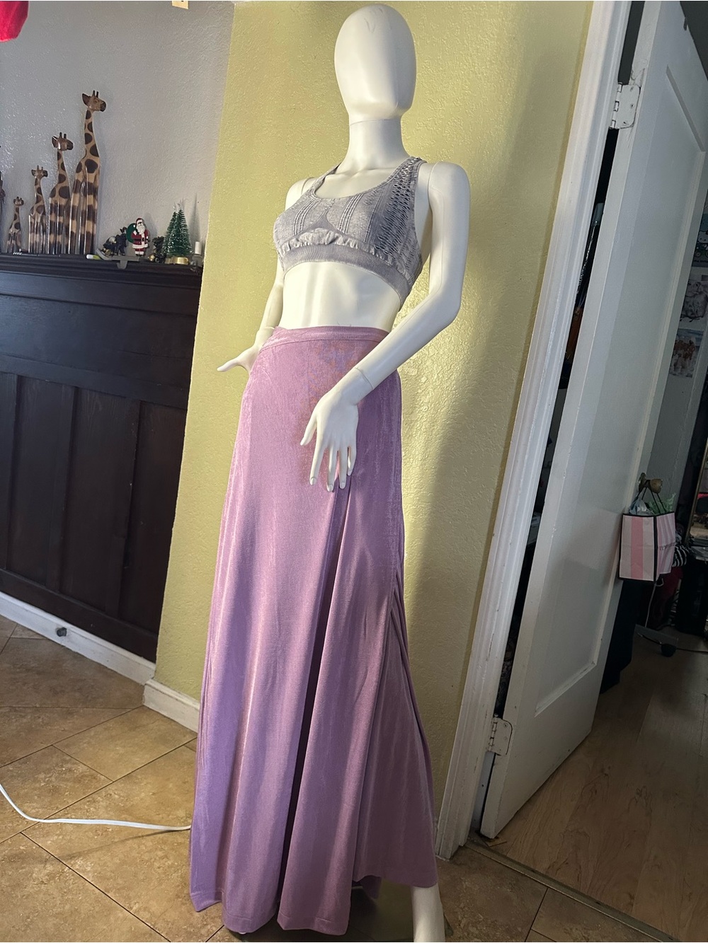 Lavender Maxi Skirt - Sleek Flowing Women’s Skirt ripley rader size 3